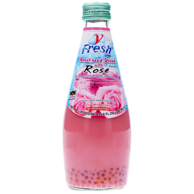 V-Fresh - Rose Drink - Basil Seed 290ml