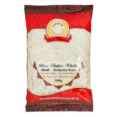 Annam Poha Rice Flakes White Medium 500gm