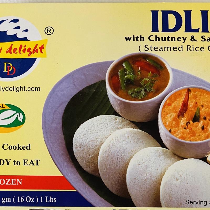 Daily Delight Idli With Chutney & Sambar