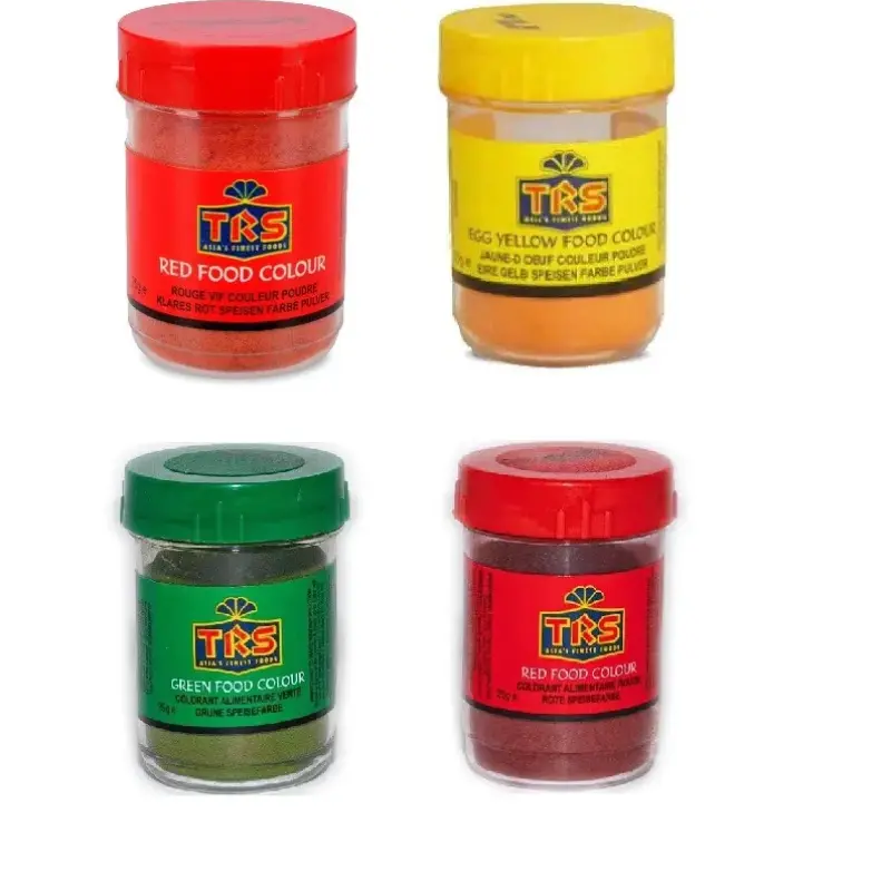 TRS/Preema Food Colour Powder Yellow/Red/Orange/Green