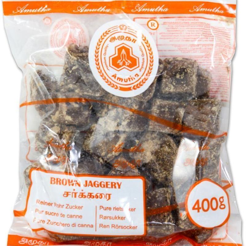 Amutha Brown Jaggery Blöcke 400g